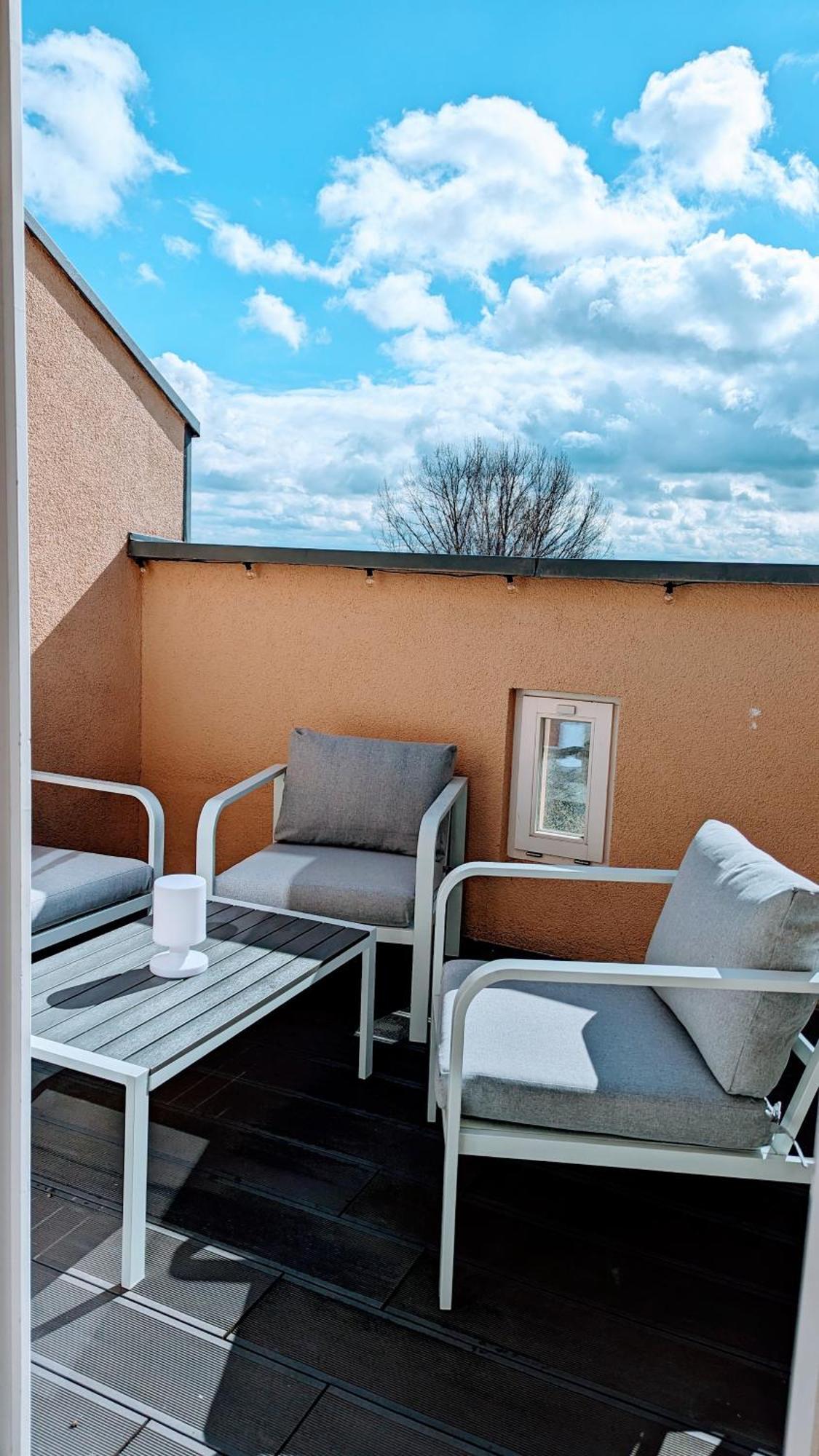 Rooftop Art Apartment, E-Roller,Ausblick,Wlan,Tv Хемніц Екстер'єр фото