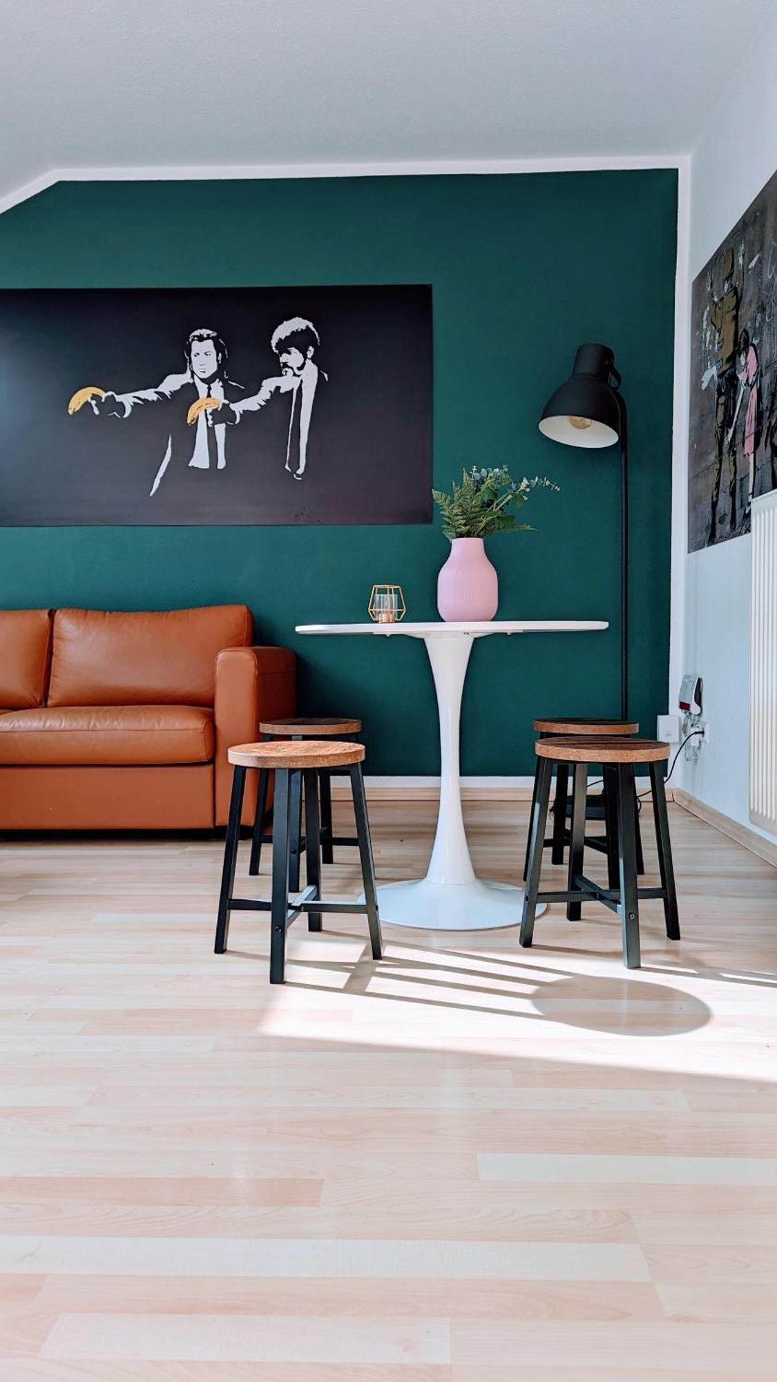 Rooftop Art Apartment, E-Roller,Ausblick,Wlan,Tv Хемніц Екстер'єр фото