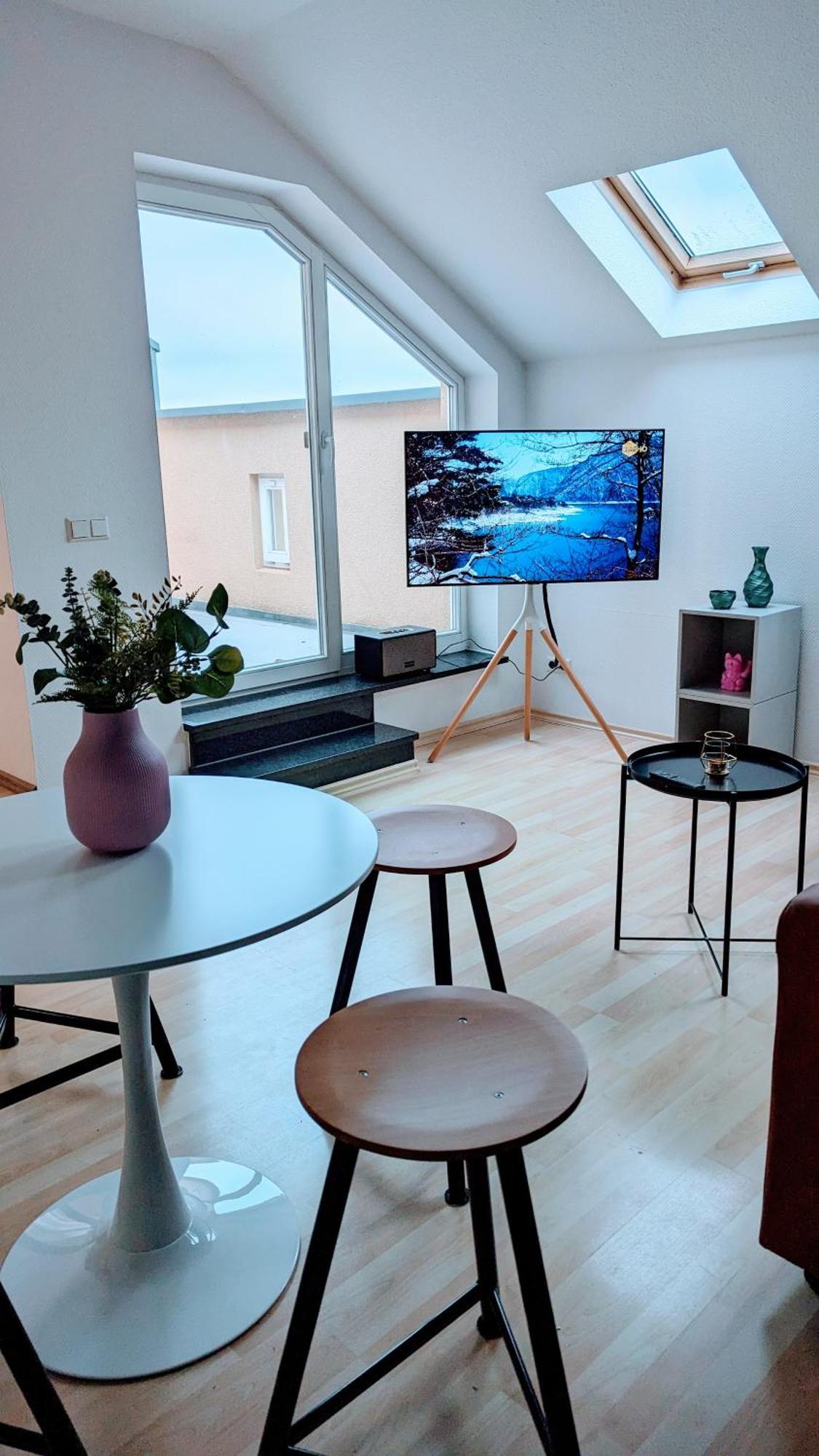 Rooftop Art Apartment, E-Roller,Ausblick,Wlan,Tv Хемніц Екстер'єр фото
